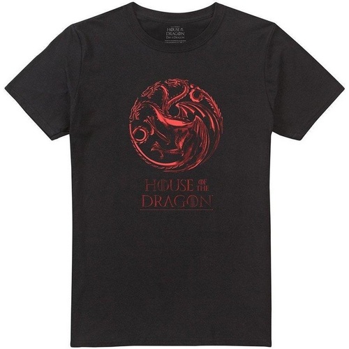 textil Hombre Camisetas manga larga House Of The Dragon Fire & Blood Negro
