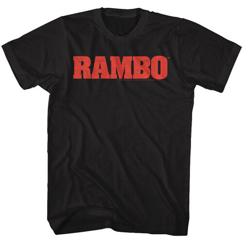 textil Hombre Camisetas manga larga Rambo TV2973 Negro