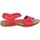 Zapatos Mujer Sandalias Interbios 4487 Rojo