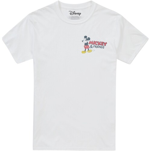 textil Hombre Camisetas manga larga Mickey Mouse And Friends Classic Blanco