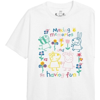 textil Niña Camisetas manga larga Dessins Animés Fun  Friends Blanco