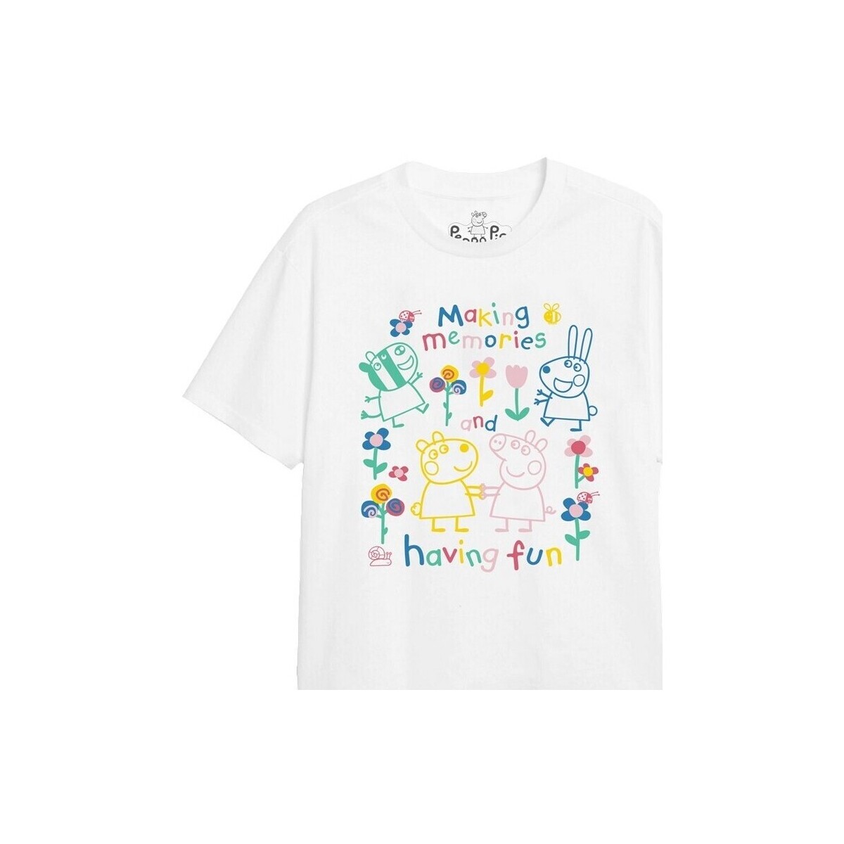 textil Niña Camisetas manga larga Dessins Animés Fun  Friends Blanco