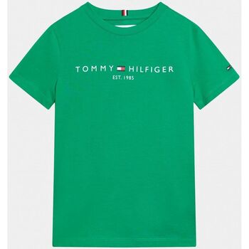 textil Niños Tops y Camisetas Tommy Hilfiger KS0KS00397 ESSENTIAL TEE-L4B OLYMPIC GREEN Verde