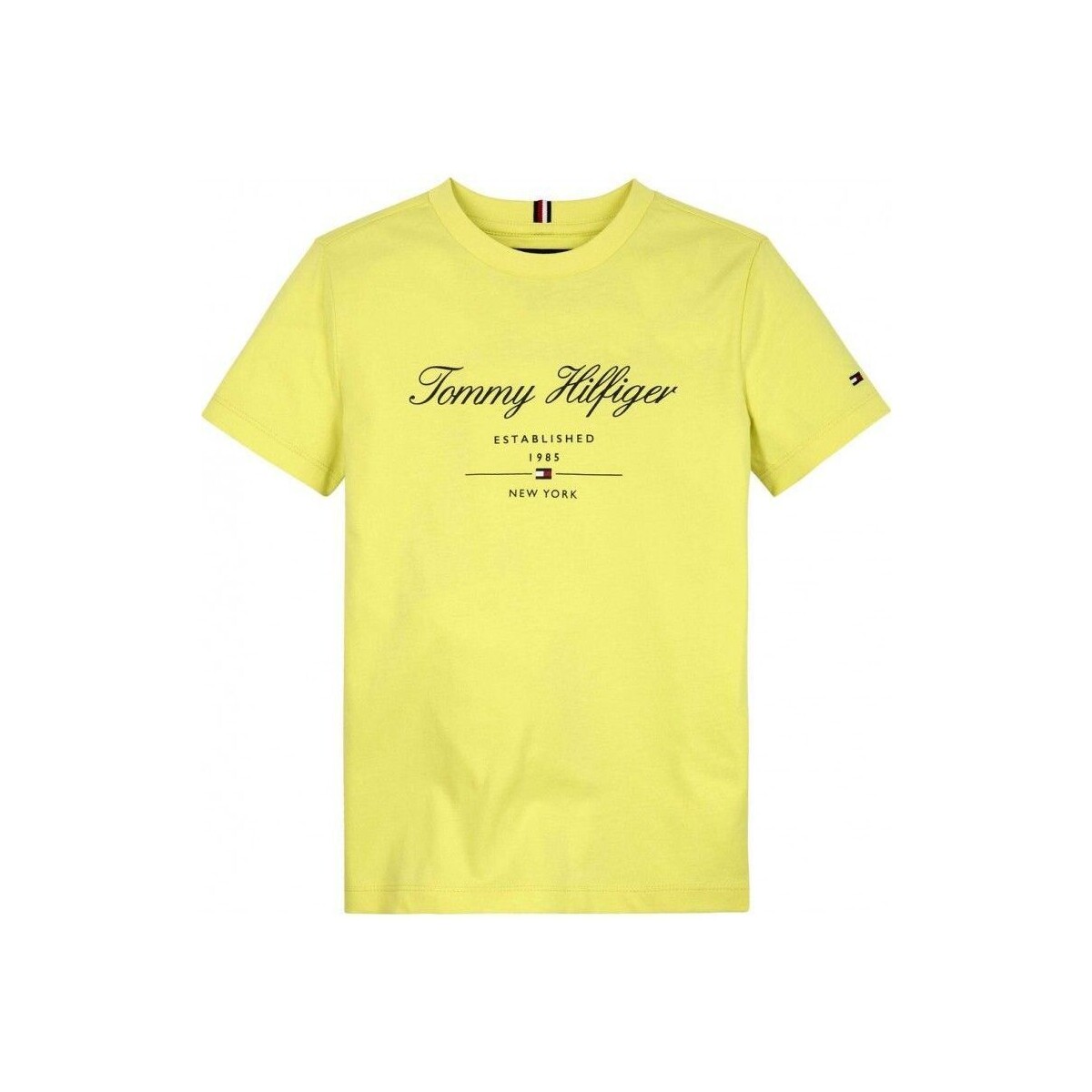 textil Niños Tops y Camisetas Tommy Hilfiger KB0KB08803-ZIN YELLOW TULIP Amarillo