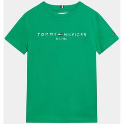 textil Niños Tops y Camisetas Tommy Hilfiger KS0KS00397 ESSENTIAL TEE-L4B OLYMPIC GREEN Verde