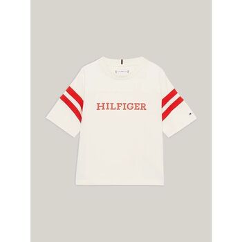 textil Niña Tops y Camisetas Tommy Hilfiger KG0KG07717 MONOTYPE VARSITY-AEF CALICO Beige