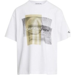textil Niño Camisetas manga larga Calvin Klein Jeans IB0IB02025 Blanco