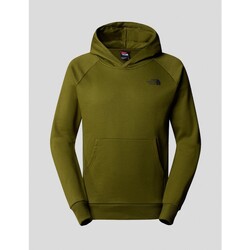 textil Hombre Sudaderas The North Face SUDADERA  RAGLAN RED BOX HOODIE  FOREST OLIVE Verde