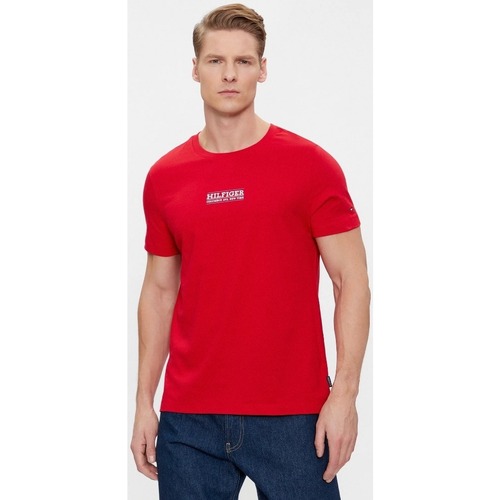 textil Hombre Tops y Camisetas Tommy Hilfiger MW0MW34387 Rojo