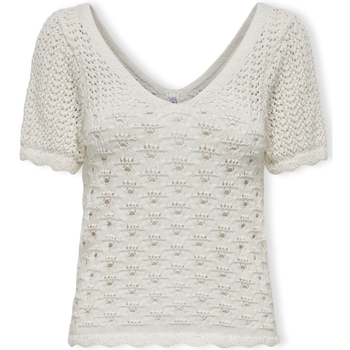 textil Mujer Tops / Blusas Only Top Becca Life S/S - Cloud Dancer Blanco