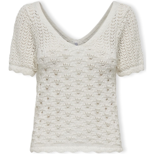 textil Mujer Tops / Blusas Only Top Becca Life S/S - Cloud Dancer Blanco