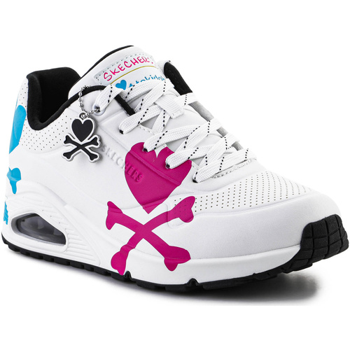 Zapatos Mujer Zapatillas bajas Skechers Crossing Hearts 155227-WMLT Blanco