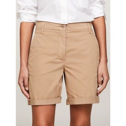 textil Mujer Shorts / Bermudas Tommy Hilfiger WW0WW42457 Beige