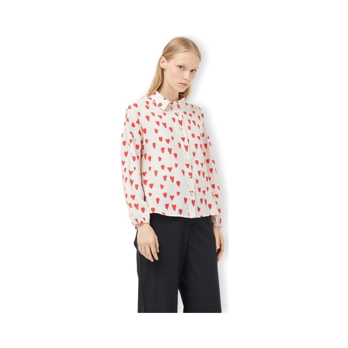 textil Mujer Tops / Blusas Compania Fantastica COMPAÑIA FANTÁSTICA Shirt 11034 - Conversational 12 Rojo
