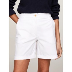 textil Mujer Shorts / Bermudas Tommy Hilfiger WW0WW41769 Blanco