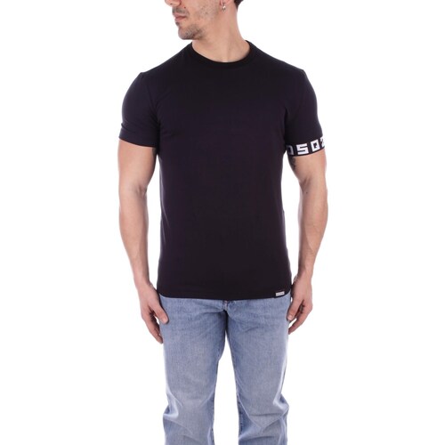 textil Hombre Camisetas manga corta Dsquared D9M3S5130 Negro