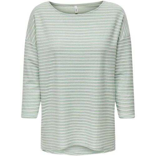 textil Mujer Tops y Camisetas Only ONLELLY 3/4 BOATNECK TOP JRS Verde