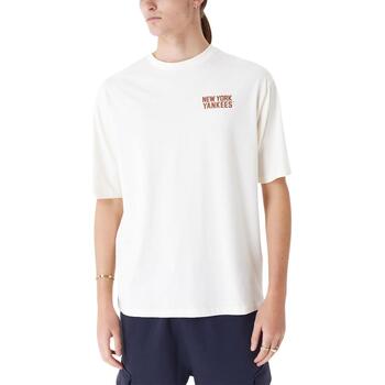 textil Camisetas manga corta New-Era MLB WORDMARK OS TEE NEYYAN Blanco