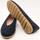 Zapatos Mujer Bailarinas-manoletinas Zabba Difference 7010 Ante Abiscal Azul