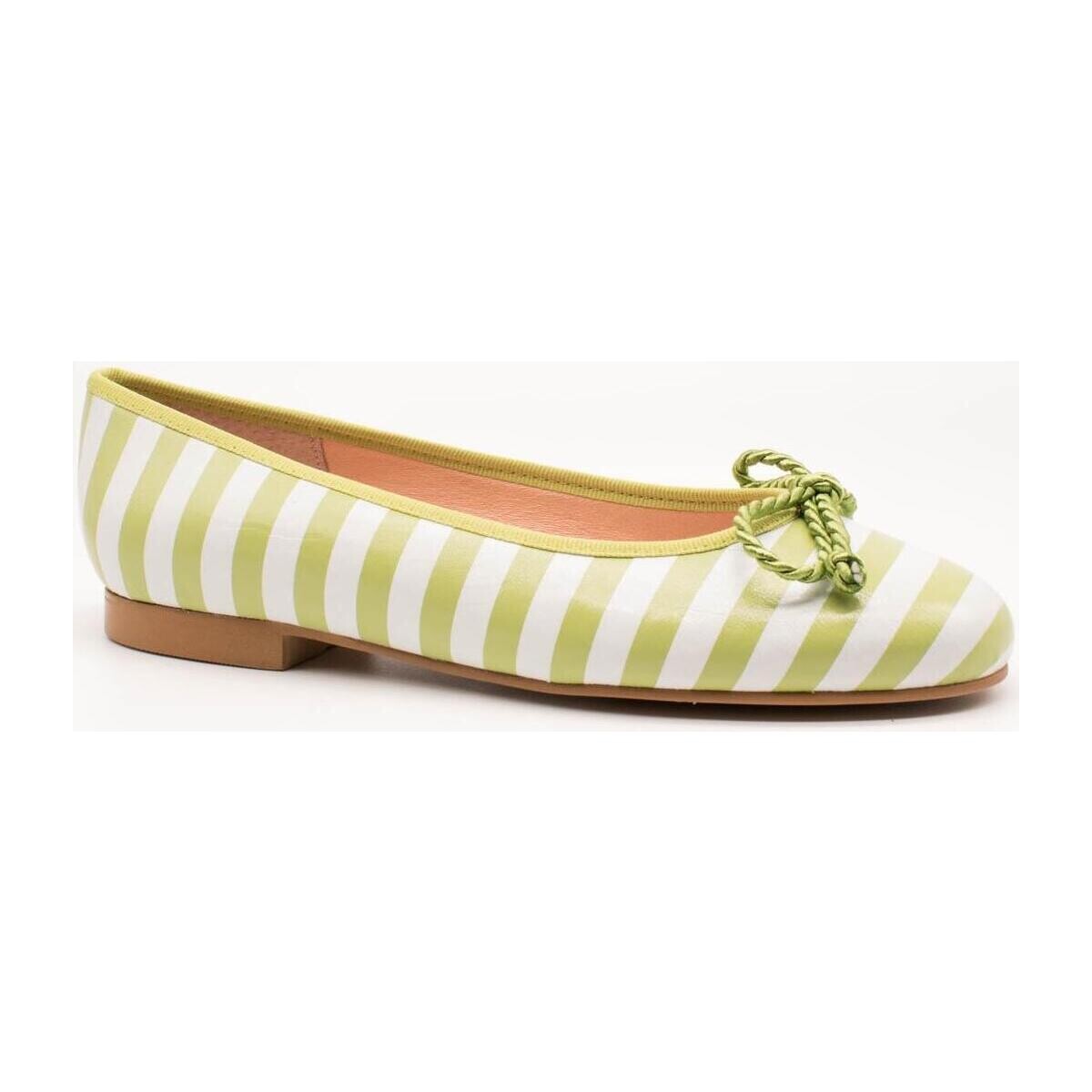 Zapatos Mujer Bailarinas-manoletinas Zabba Difference 7000 Rayas Melon Verde