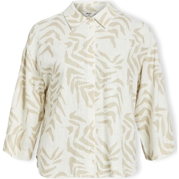 textil Mujer Tops / Blusas Object Emira Shirt L/S - Sandshell/Natural Beige