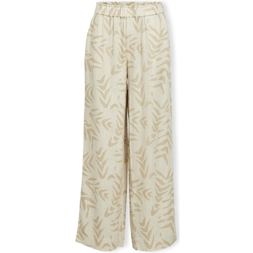 textil Mujer Pantalones Object Emira Trousers - Sandshell/Natural Beige