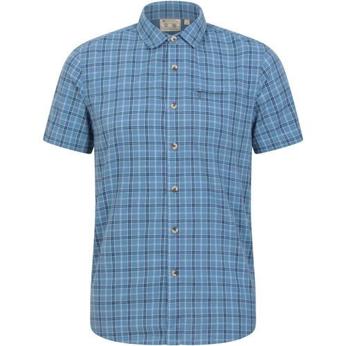 textil Hombre Camisas manga larga Mountain Warehouse MW315 Azul