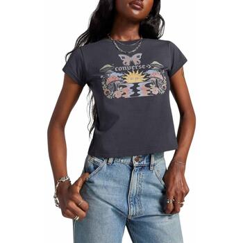 textil Mujer Tops y Camisetas Converse Blooming Skate Gris
