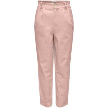textil Pantalones Only ONLMAREE-NADI HW BALLOON CHINO Rosa