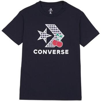 textil Mujer Camisetas manga corta Converse 10026042-A02 Negro