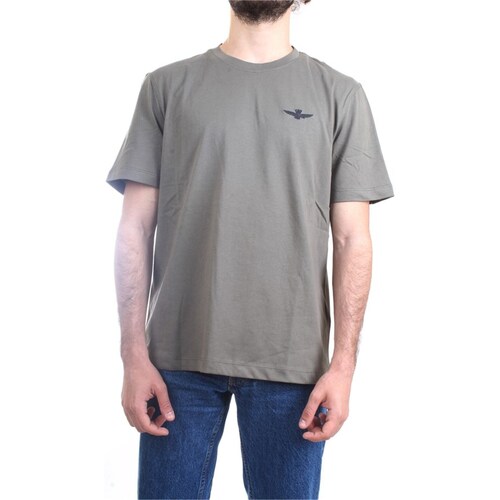 textil Hombre Camisetas manga corta Aeronautica Militare 241TS2065J592 Verde
