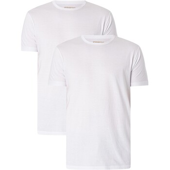 textil Hombre Camisetas manga corta Edwin Pack De 2 Camisetas De Punto Blanco