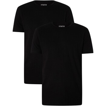 textil Hombre Camisetas manga corta Edwin Pack De 2 Camisetas De Punto Negro