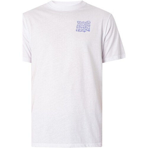 textil Hombre Camisetas manga corta Hikerdelic Camiseta Cromada Blanco
