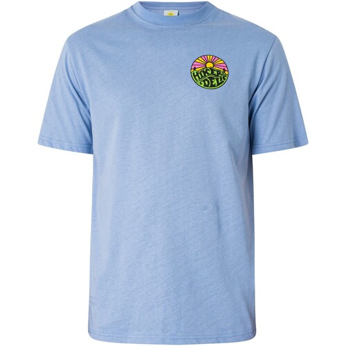 textil Hombre Camisetas manga corta Hikerdelic Camiseta Original Del Logotipo Azul