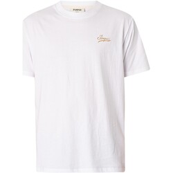 textil Hombre Camisetas manga corta Pompeii Camiseta Gráfica Pequeña Charla Blanco