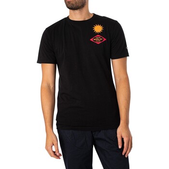 textil Hombre Camisetas manga corta Replay Camiseta Con Logo En La Espalda De Garage Negro