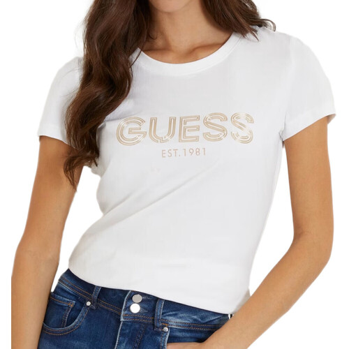 textil Mujer Tops y Camisetas Guess  Blanco