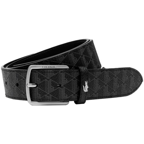 Accesorios textil Hombre Cinturones Lacoste - Cinturón Leather Goods Gris