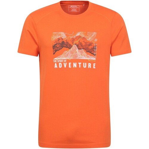 textil Hombre Camisetas manga larga Mountain Warehouse Adventure Begins Naranja