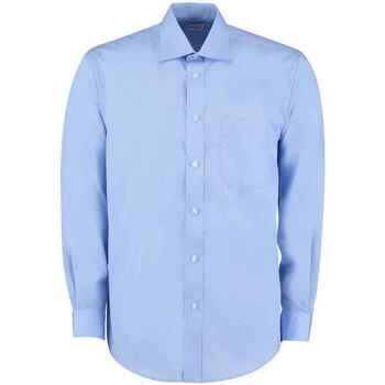 textil Hombre Camisas manga larga Kustom Kit K104 Azul