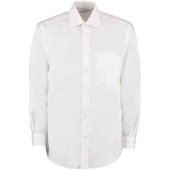 textil Hombre Camisas manga larga Kustom Kit K104 Blanco