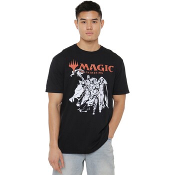 textil Hombre Camisetas manga larga Magic The Gathering The Planeswalkers Negro