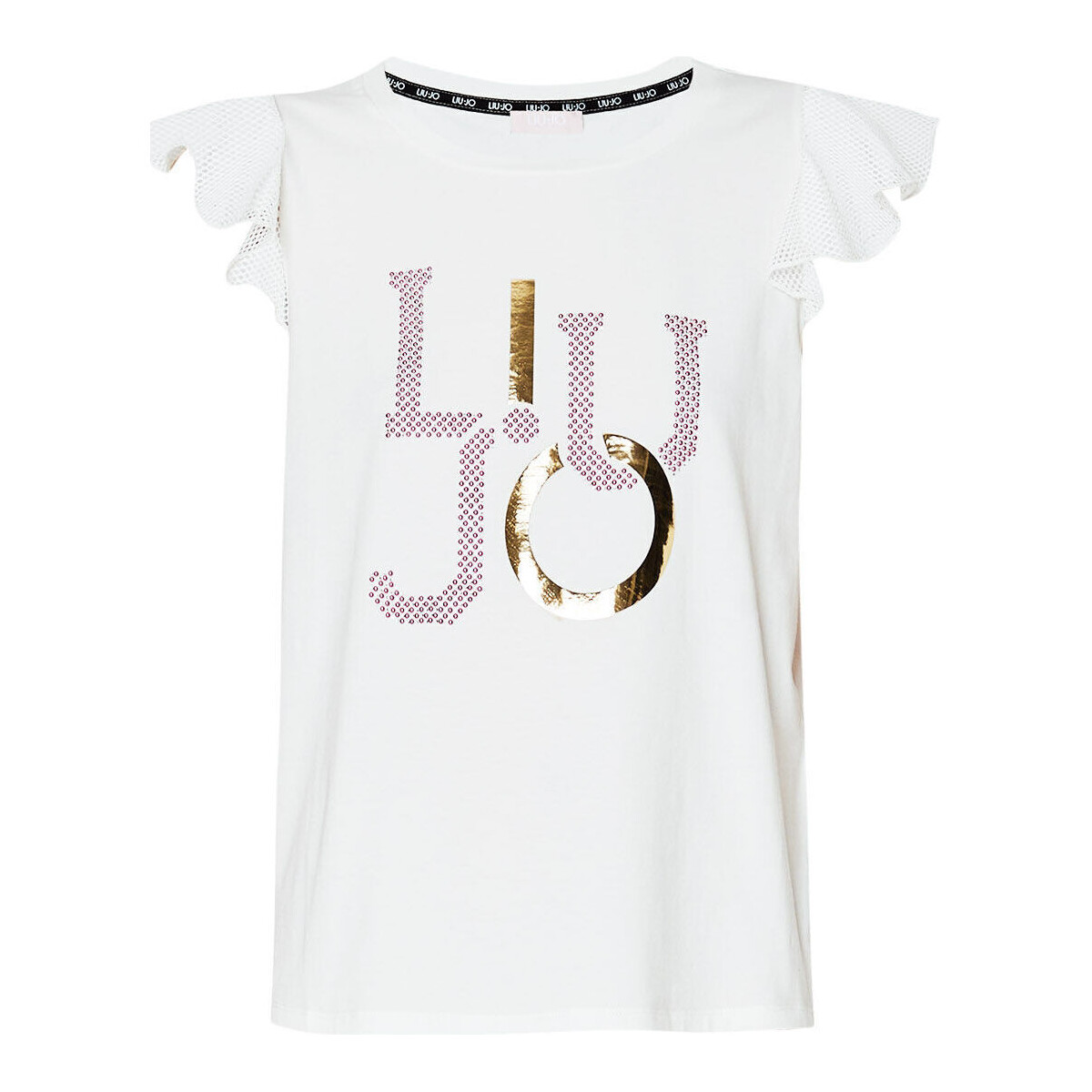 textil Mujer Tops y Camisetas Liu Jo Top de punto con logotipo Beige