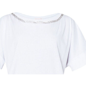 textil Mujer Tops y Camisetas Liu Jo Camiseta con strass Blanco