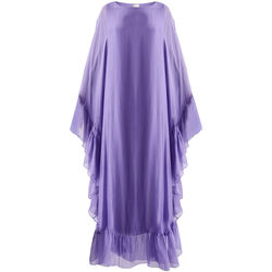 textil Mujer Vestidos Liu Jo Vestido largo en mezcla de seda Violeta