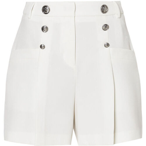 textil Mujer Shorts / Bermudas Liu Jo Pantalón corto elástico con botones Blanco