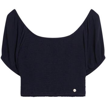 textil Mujer Tops y Camisetas Superdry Smocked Woven Top Negro