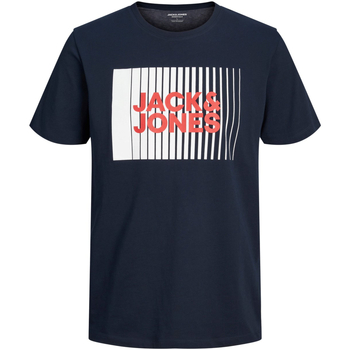 textil Hombre Camisetas manga corta Jack & Jones 12233999 JJECORP LOGO TEE PLAY SS O-NECK NOOS NAVY BLAZER Azul