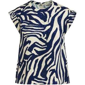 textil Mujer Tops / Blusas Essentiel - Blusa con Estampado de Cebra Marino